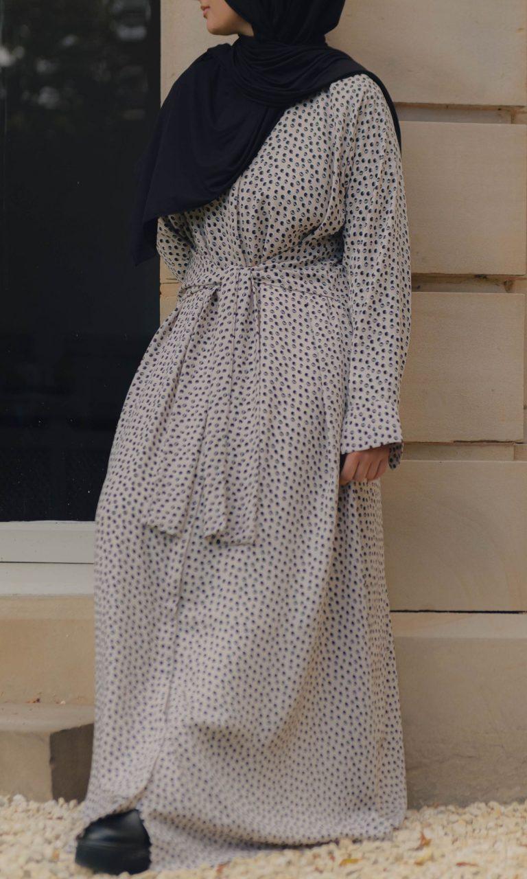 dots maxi dress